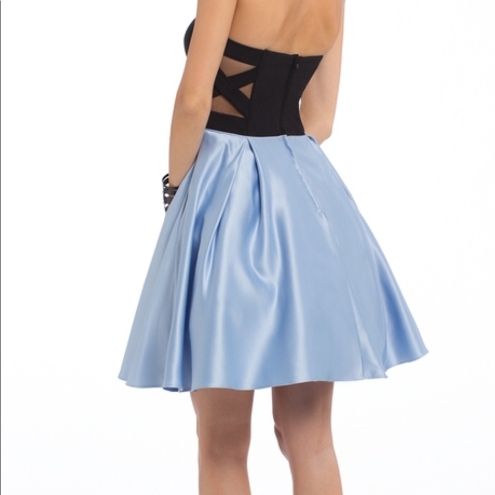 Strapless Satin Formal Dress